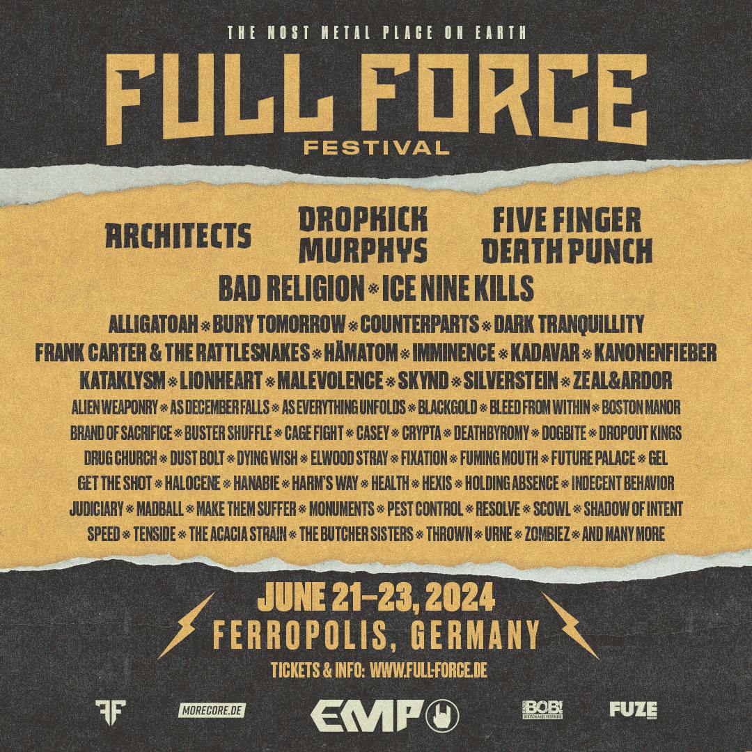 THE NEXT BANDS FOR FULL FORCE 2024!