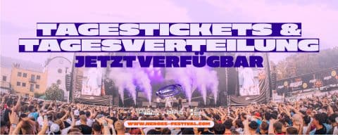 TAGESTICKET FÜR FREITAG ODER SAMSTAG VERFÜGBAR